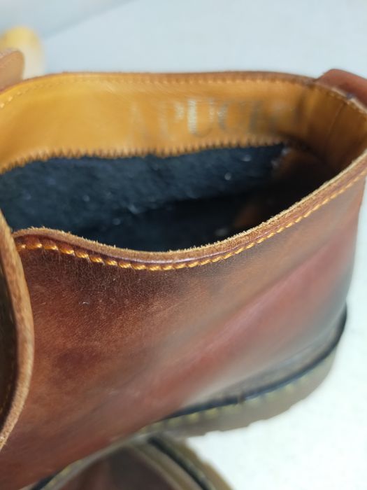 Buty zimowe trapery kozaki Papuchi skórzane ocieplane  38