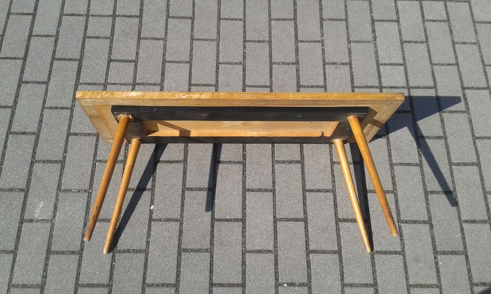 Stolik jamnik w stylu Lejkowski Leśniewski PRL design lata 60 / 70 te