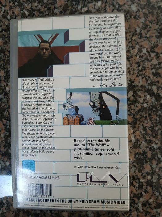 VHS The Wall Pink Floyd
