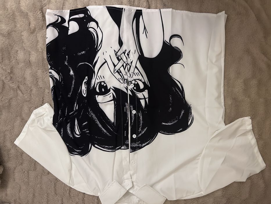 Сорочка Біла Футболка З малюнком Дівчина Аніме