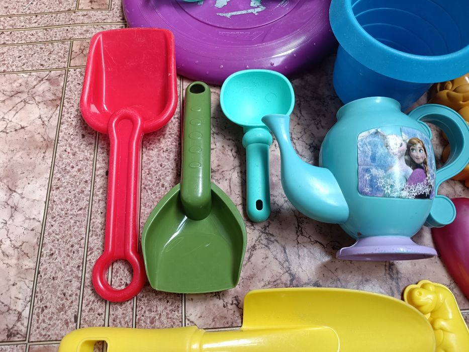 Пасхи детские для песочницы или пляжа, ведро, лопатка, грабли, формочк