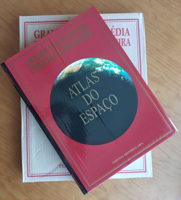 Atlas do Espaço da Grande Enciclopédia Portuguesa Brasileira - livro novo