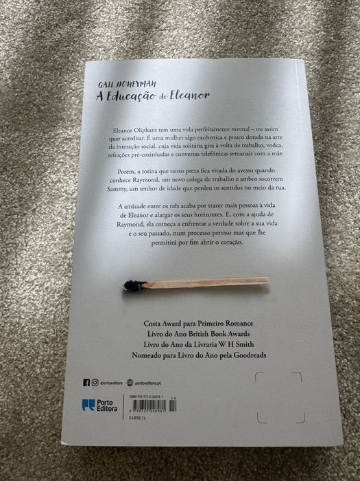 Livro A Educação de Eleanor de Gail Honeyman