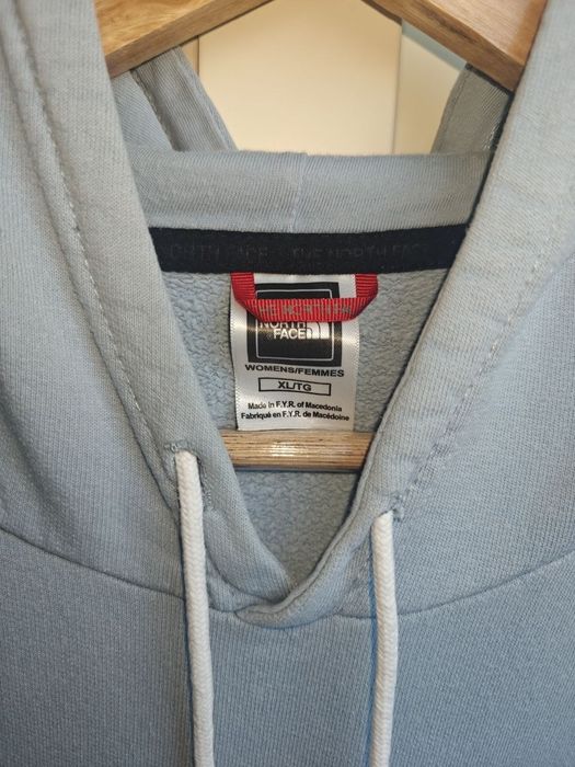 Оригінальне худі The North Face у світло-блакитному кольорі.