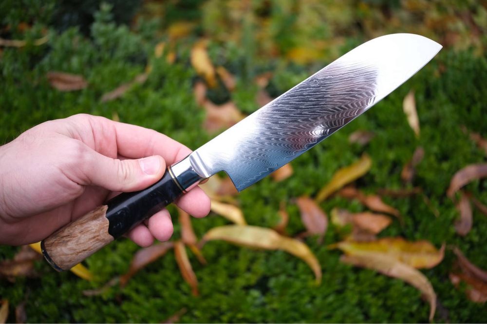 Шеф нож дамасская сталь, кухонный нож, поварской нож