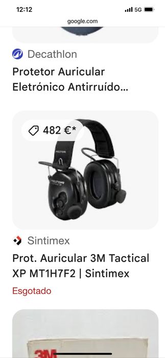 Vendo protetor auricular 3M tactical XP