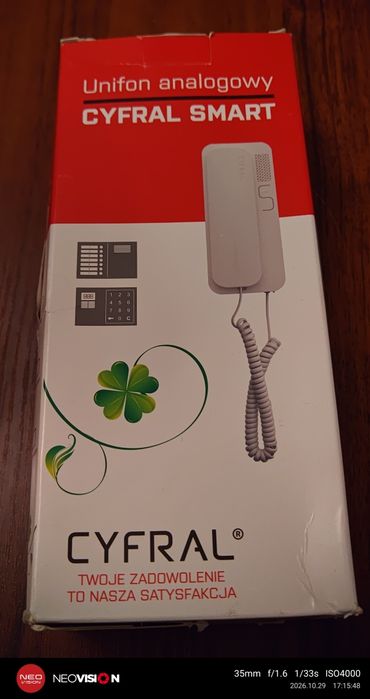 Domofon UNIFON CYFRAL SMART 5P BIAŁY uniwersalny (4,5,6) do domofonów analogowych