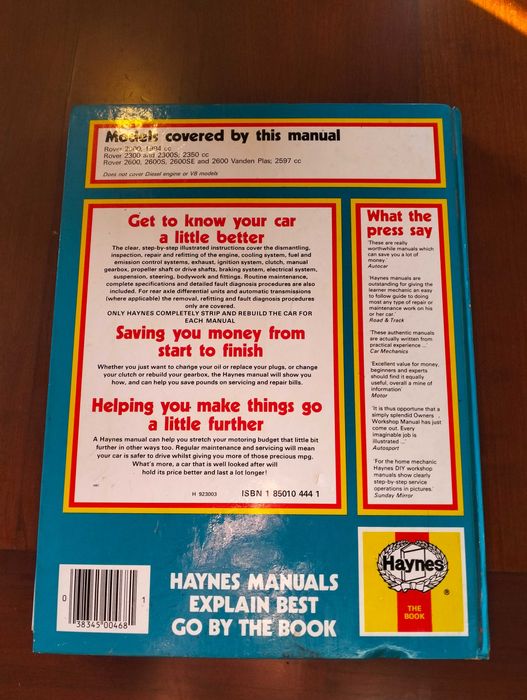 Haynes - Rover 2000, 2300, 2600