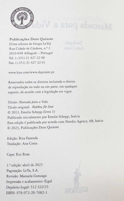 Marcada para a Vida, de Emelie Schepp