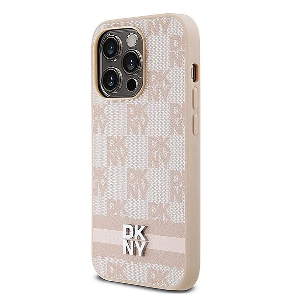 Etui DKNY Leather Checkered Mono Pattern & Printed Stripes na iPhone 1