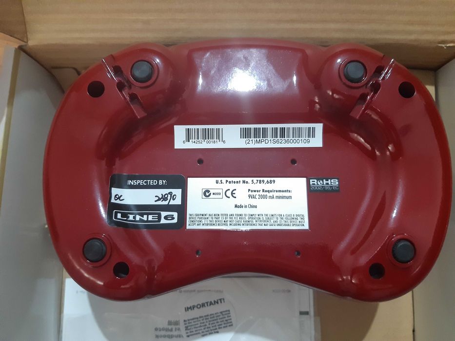 Processador guitarra Line 6 POD 2.0 (firmware Ver 2.54) nunca usado