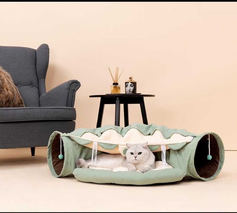 Лежанка тонель для кошек