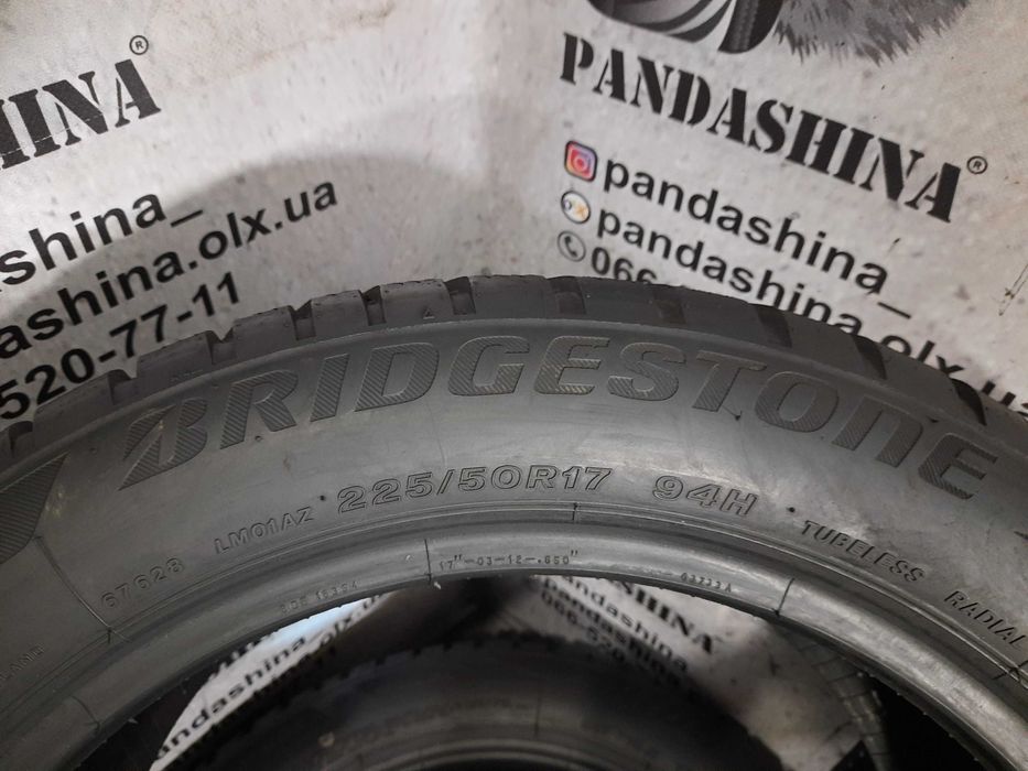 Шини 8,5мм 225/50 R17 BRIDGESTONE Blizzak LM001 зима сток
