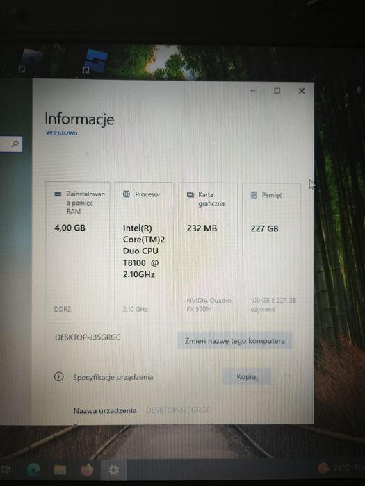 Tytuł: HP Compaq 8510w | SSD 240GB | 4GB RAM | Quadro FX | Bateria ~1h | Diagnostyka / Garaż