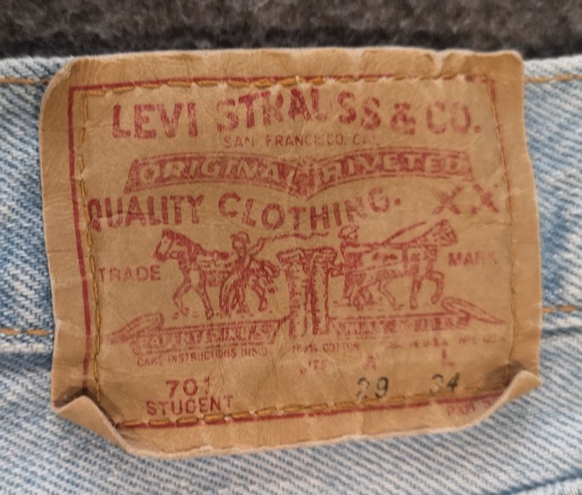 Винтажные редкие Levi's 701 student Made in USA