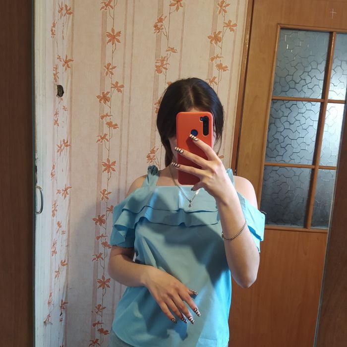 Блуза 2 в 1, блакитного кольору