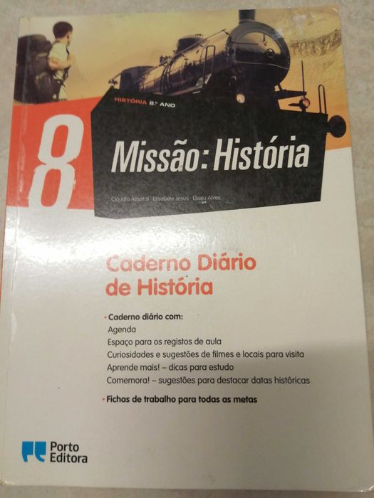 Caderno de atividades 8º ano Ciencias; Fisico-Quimica; História