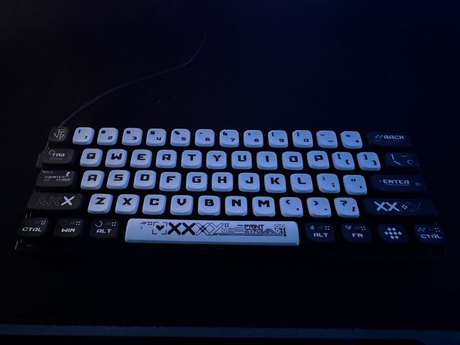 Redragon k530 RGB  | Full custom  klawiatura - creamy switche, keycapy cs2