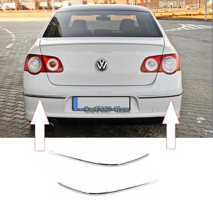 Молдинг заднього бампера VW Passat B6