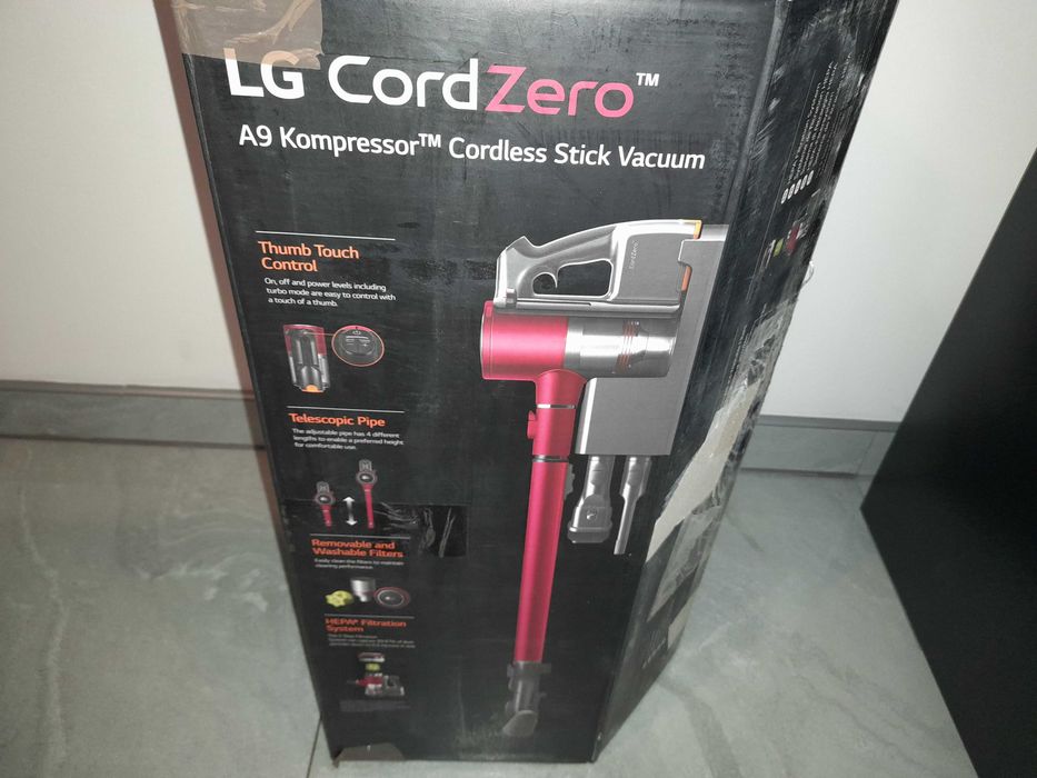 LG Cordzero A9K-SLIM1R Bezprzewodowy odkurzacz Pionowy
