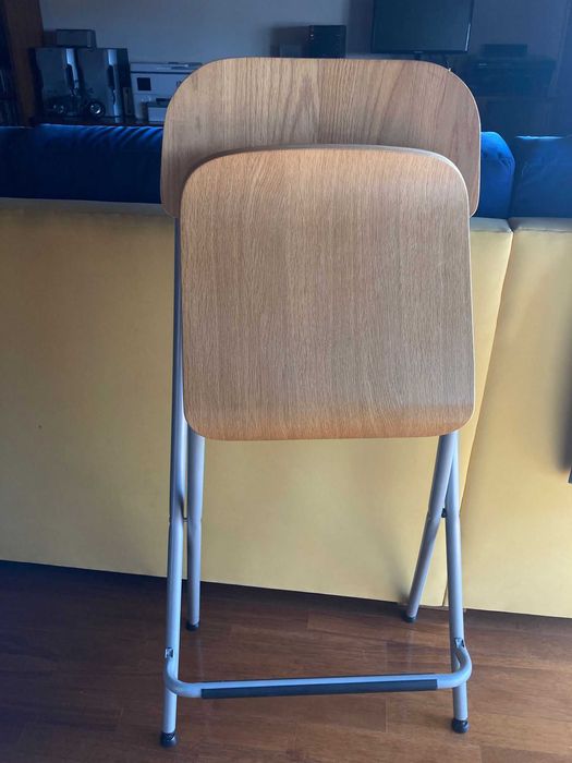 Cadeira de escritório, alta, dobrável (como NOVA)