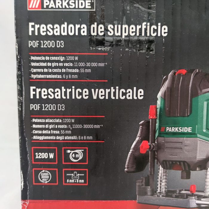 Frezarka górnowrzecionowa Parkside 1200