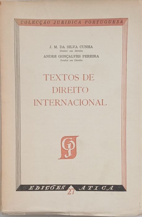 Direito Internacional Livro Antigo Raro