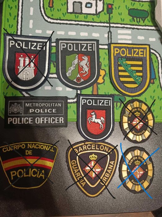 Naszywka policyjna zagranica