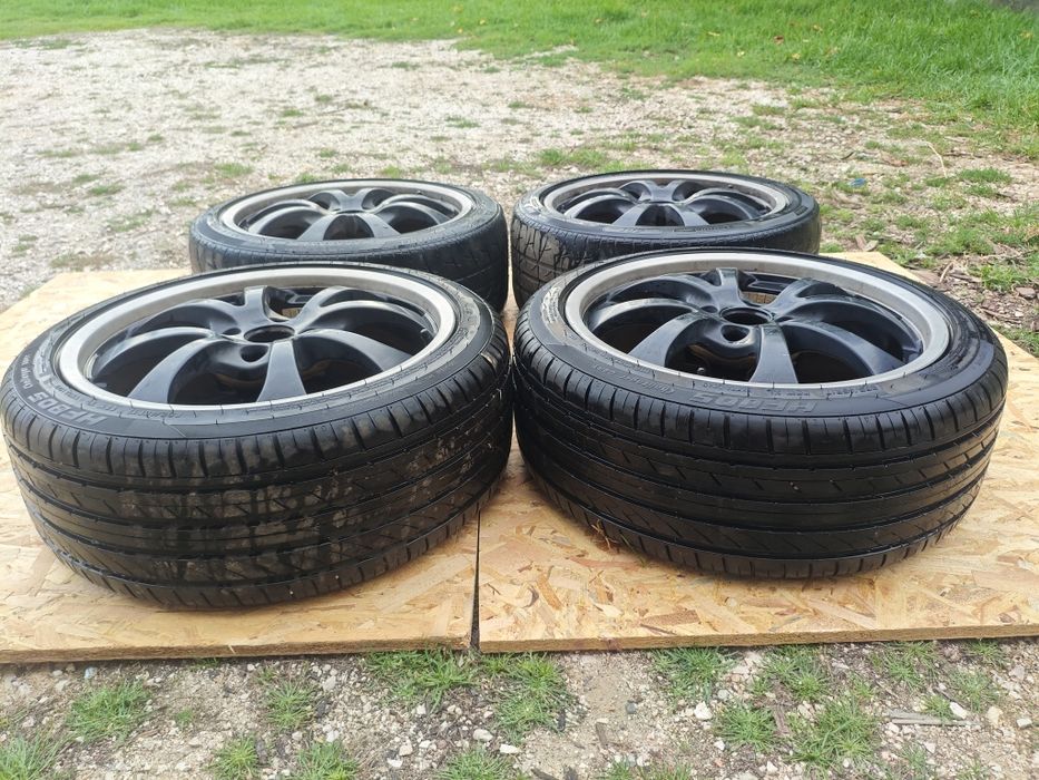 Jantes 17" 4 furos + pneus 235/40 R18 - conjunto 4 unidades
