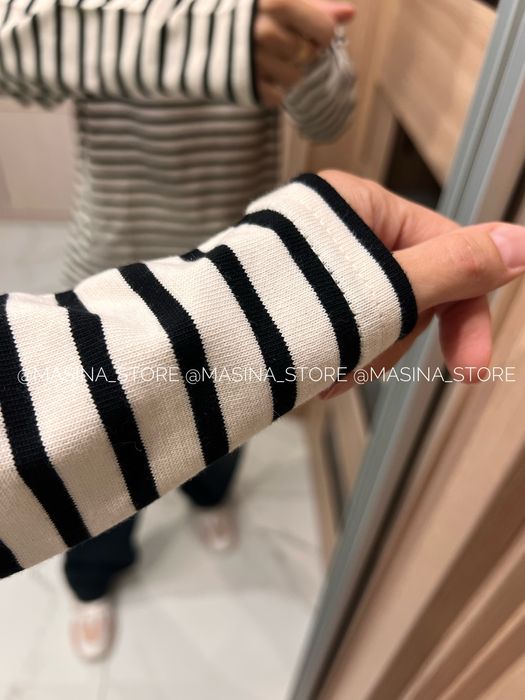 Тільник тельняшка лонг у смужку Zara S, L