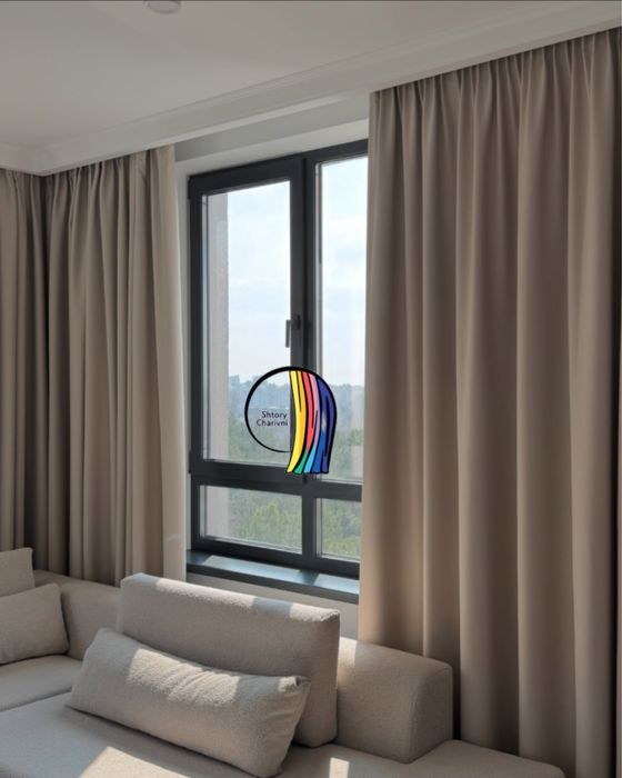 готові штори блекаут сонцезахист 99%