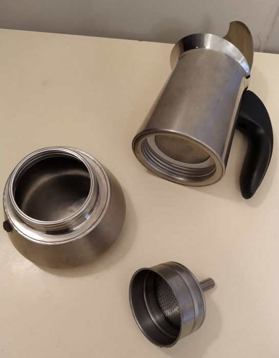 Máquina de café em aço inoxidável