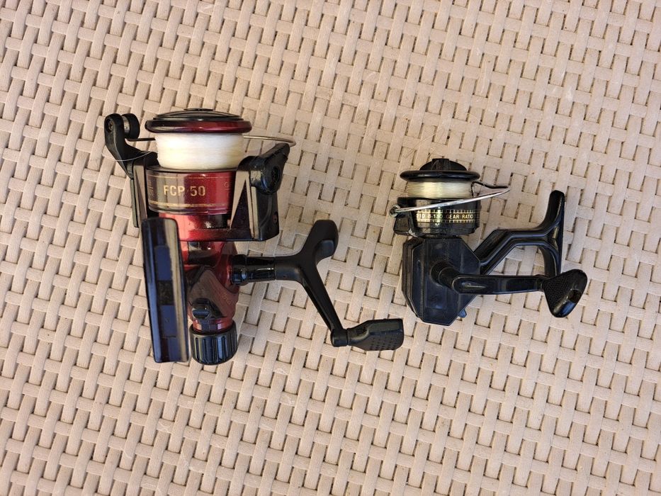 Canas de pesca ,  Carretos Shimano e Mitchell