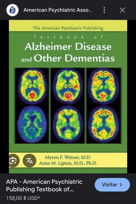 Livro Demencia Alzheimer Neurologia Psiquiatria