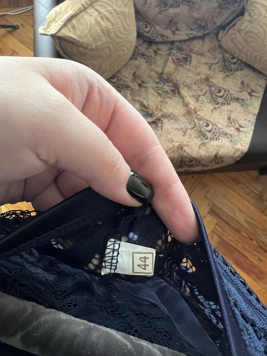 Платье синие длинное