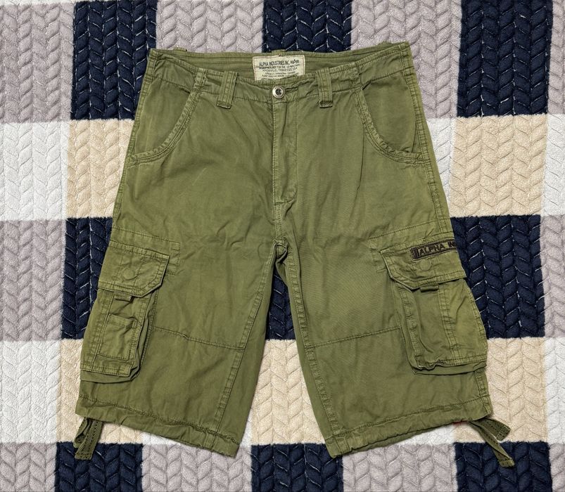 Шорти Alpha Industries / Альфа Индастриз , хакі карго , розмір 30 (S)