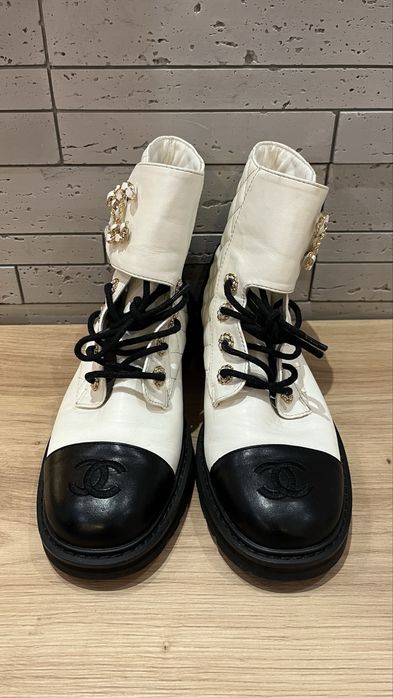 Botki CHANEL 37 skórzane