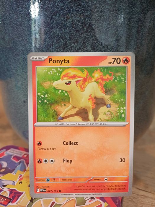 Carta Pokémon Ponyta #77 Pokemon Scarlet & Violet 151
