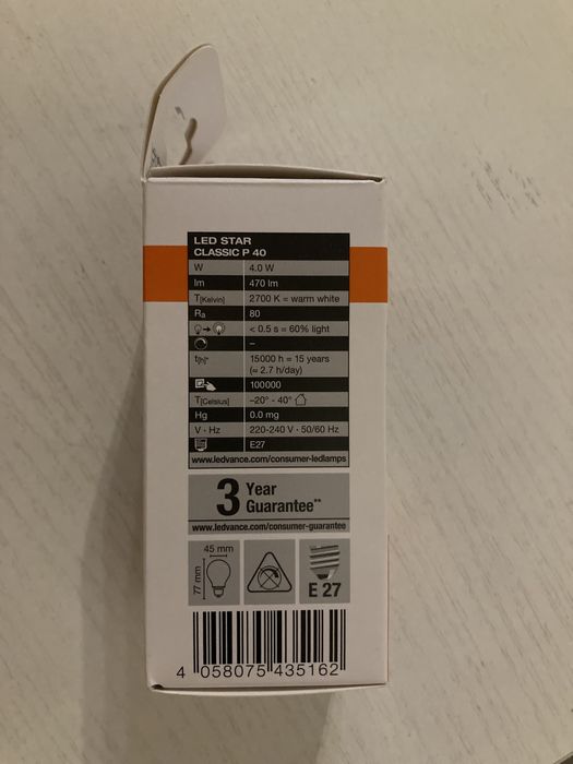 Лампа/лампочка OSRAM Led Star Classic p40.