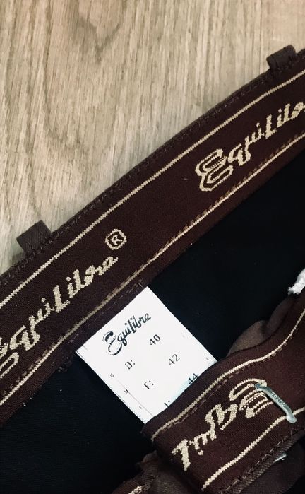 Bryczesy Jodhpur Gutos markowe Equilibre brąz czarne