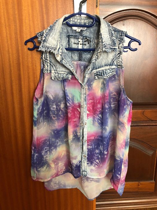 Camisa senhora sem mangas