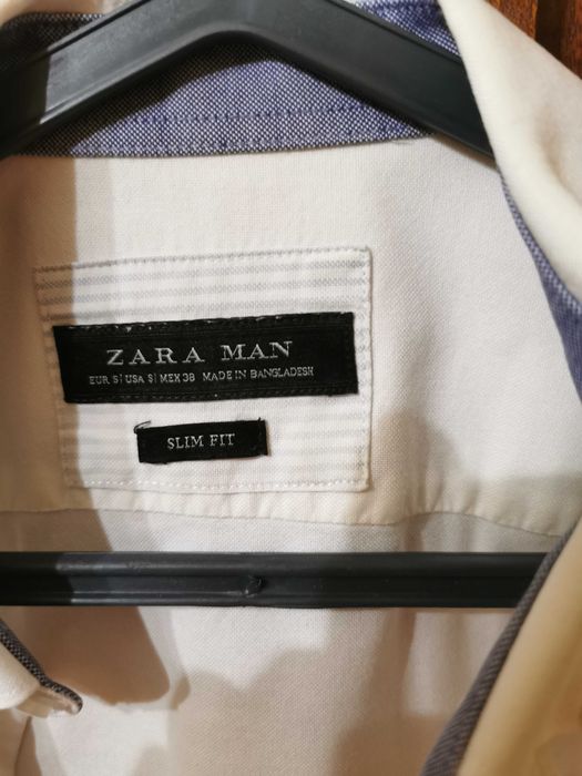 Camisa branca zara homem