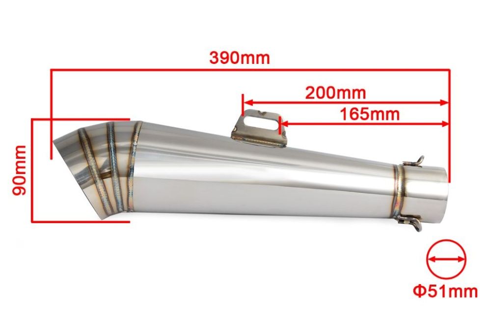 Wydech Sportowy Uniwersalny  24H Tłumik nie AKRAPOVIC YOSHIMURA GP DB