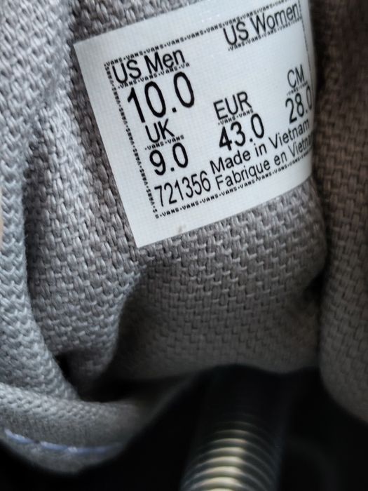 Ténis Vans Cinza 43 Novos