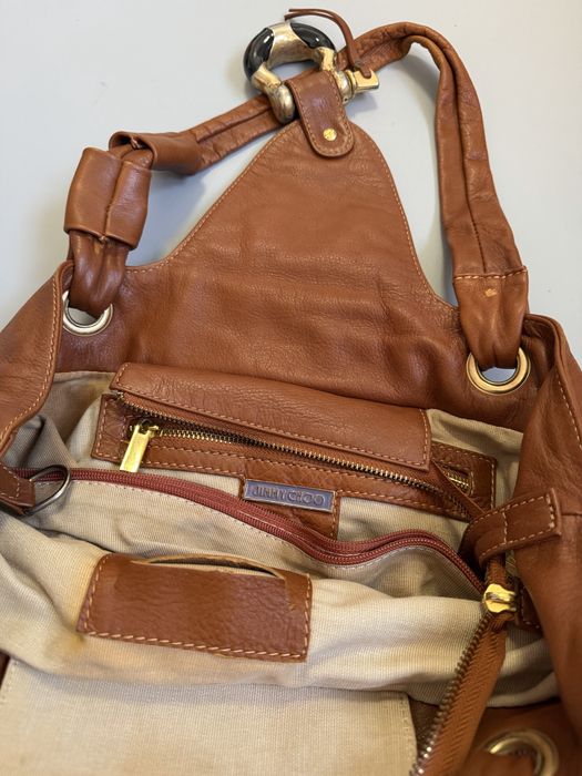 Кожанная Сумка Jimmy Choo Leather Brown Ysl Jacquemus