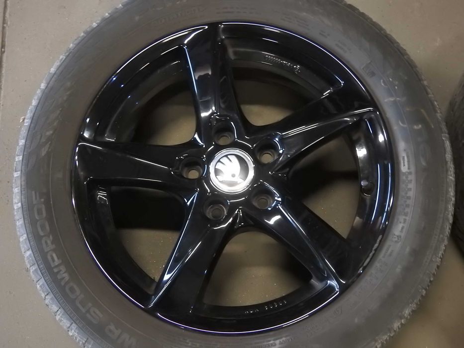 4x Alu Felgi 16'' 5x112 6,5J et46 piasta 57,1mm Brock dedykowane SKODA