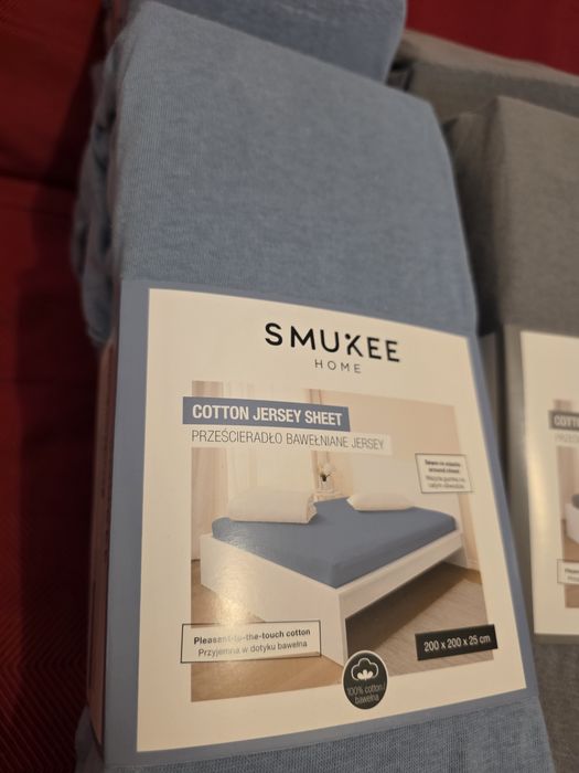 Prześcieradło Bawełniane Smukee 200x200x25 z gumką