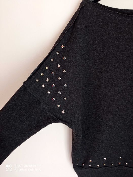 Bluzka oversize ciążowa z ozdobami