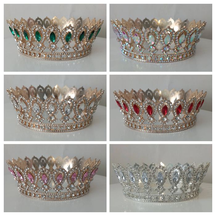 Корона, блискітки харчові, діадеми, стрічки, топери