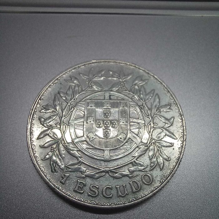 [TOP] 1 Escudo 1916 - Prata - Estado SOBERBA (Brilho de Cunho)